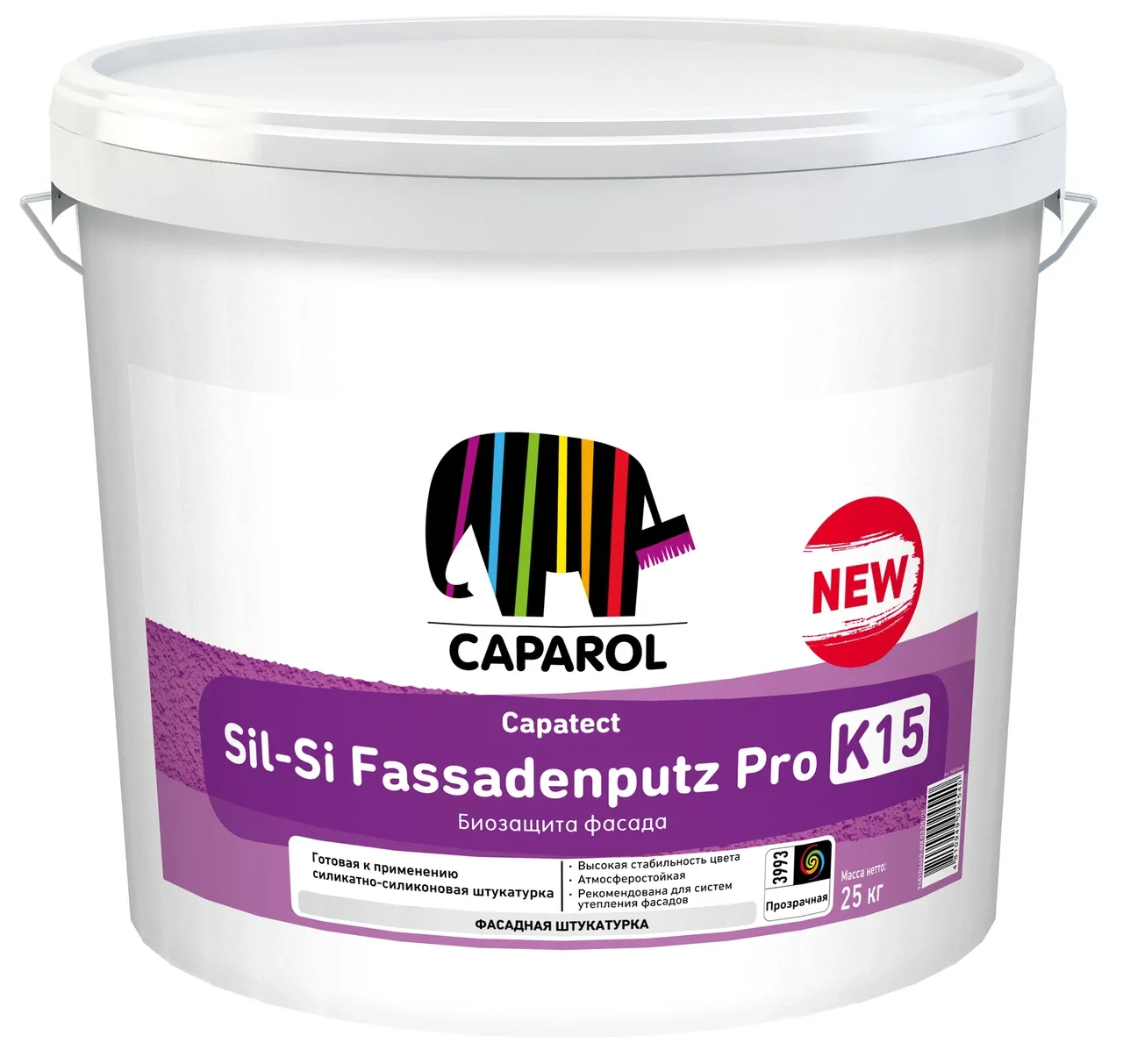 Штукатурка Caparol Capatect Sil-Si Fassadenputz Pro K15 (Капарол Капатект Сил-Си) силиконовая