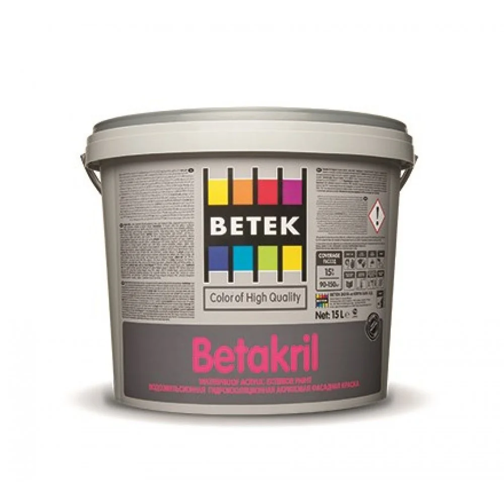 Краска Betakril фасадная финишная, 15 л