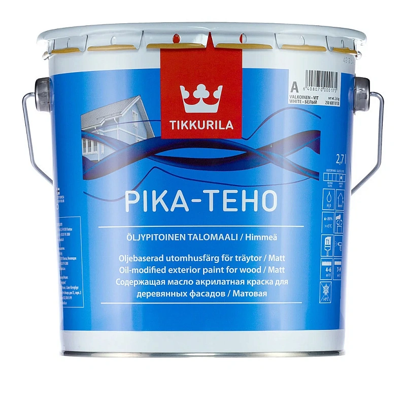 Краска Tikkurila Pika-Teho (Тиккурила Пика-Техо) по дереву