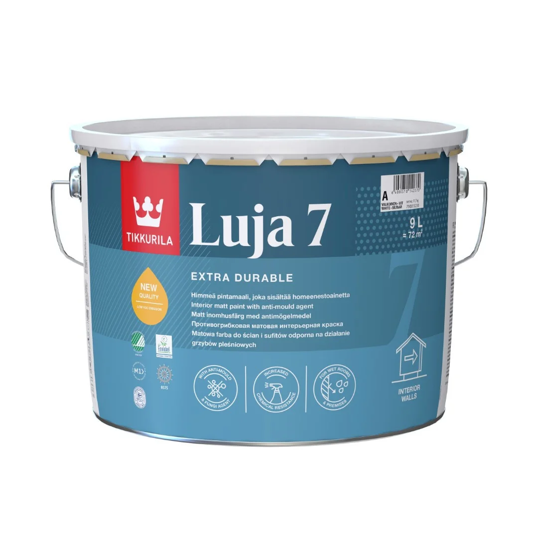 Краска Tikkurila Luja (Тиккурила Луя) для влажных помещений матовая