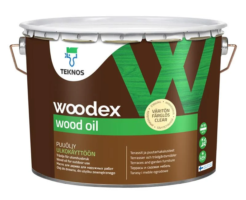 Масло Teknos Woodex Wood Oil (Текнос Вудекс Вуд Ойл) для дерева