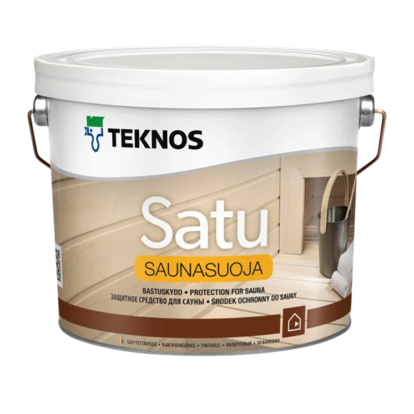 Защитный состав Teknos Satu Saunasuoja (Текнос Сату Саунасуоя) для сауны
