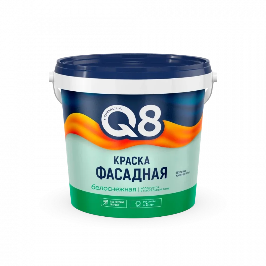 Краска Formula Q8 фасадная акриловая