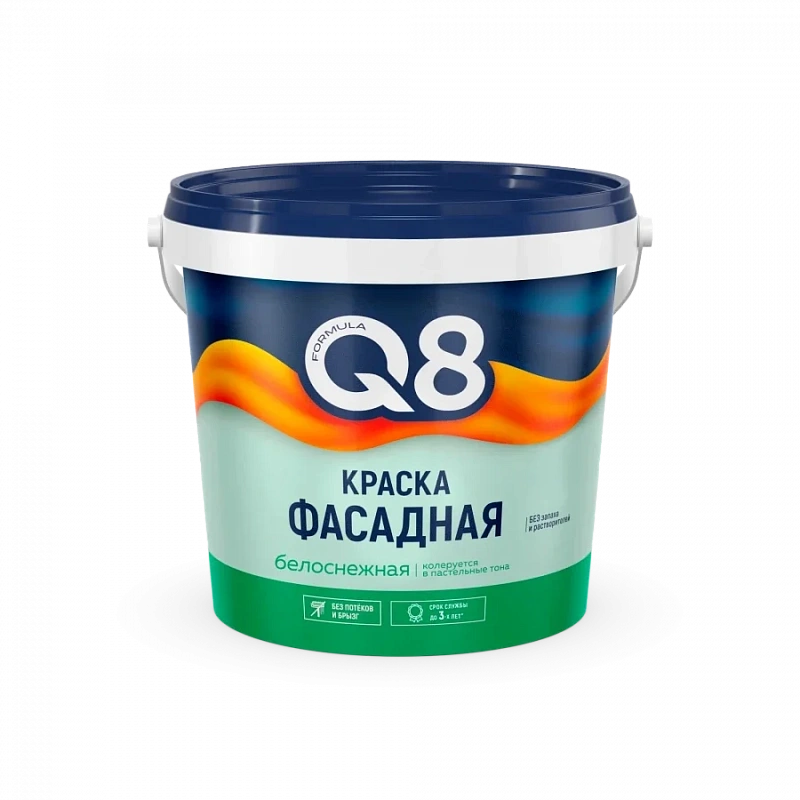 Краска Formula Q8 фасадная акриловая