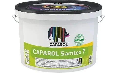 Краска Caparol Samtex 7 (Капарол Самтекс 7) интерьерная шелковисто-матовая латексная