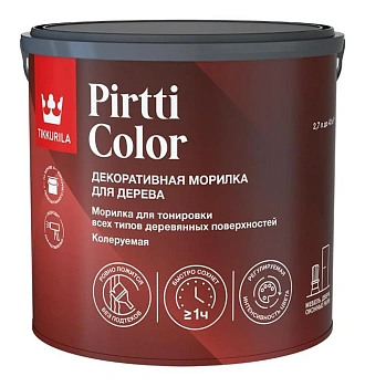 Морилка Tikkurila Pirtti Color (Тиккурила Пиртти Колор) для панелей база EP, 0,9 л